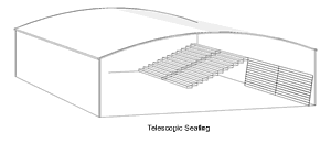 telescopic seating technical drawing