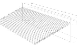 simple cheap terrace technical drawing